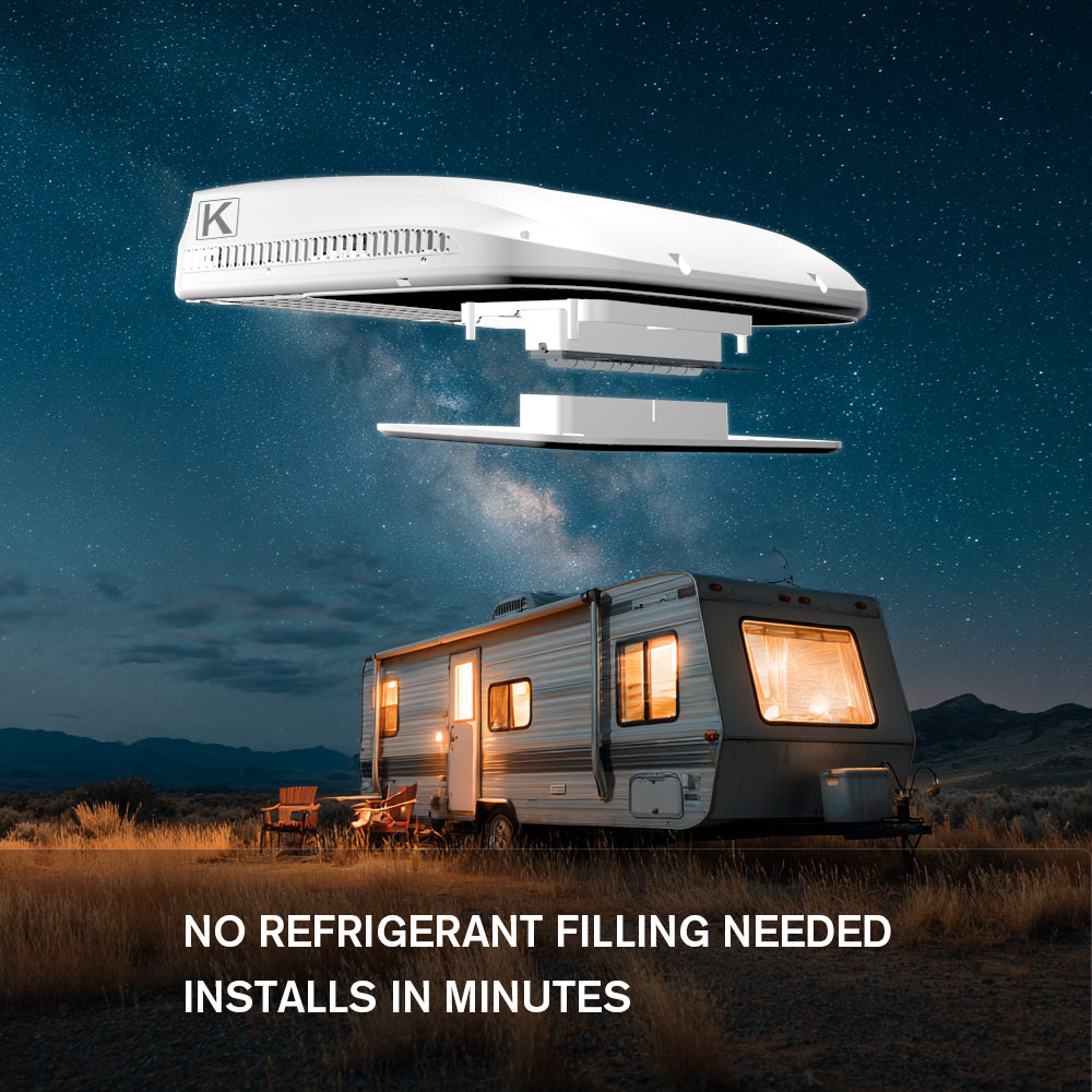 12V 10000BTU Rooftop RV Air Conditioner for RV, Van, Camper, Truck KrysCape