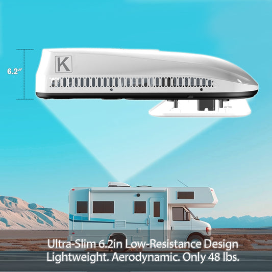 12V 10000BTU Rooftop RV Air Conditioner for RV, Van, Camper, Truck KrysCape