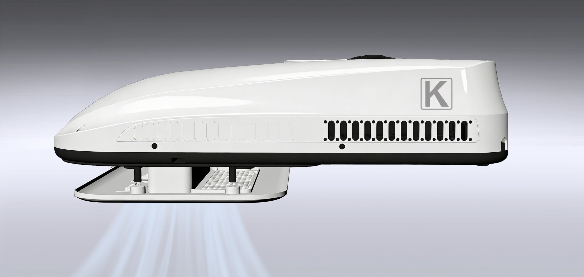 24V 10000BTU Rooftop Lowprofile RV Air Conditioner for RV, Van, Camper, Truck KrysCape
