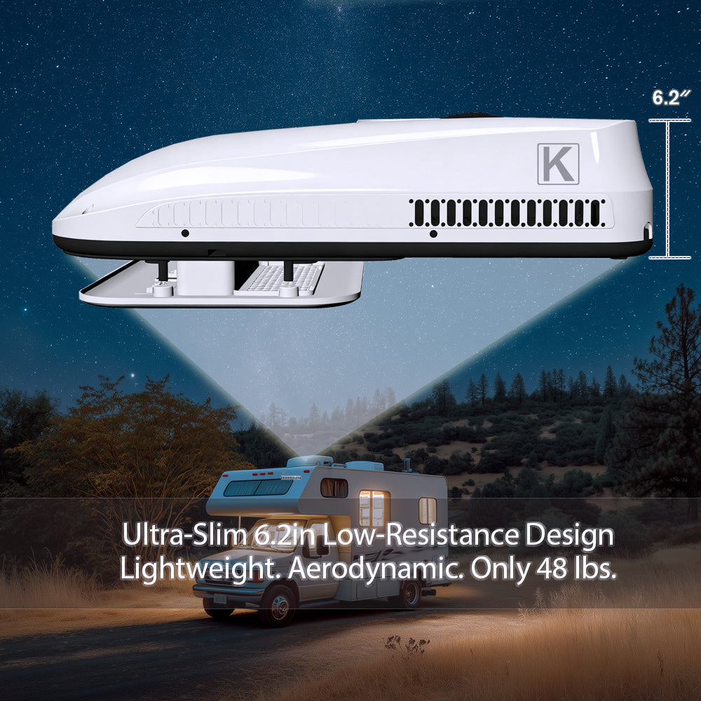12V 10000BTU Rooftop RV Air Conditioner for RV, Van, Camper, Truck KrysCape